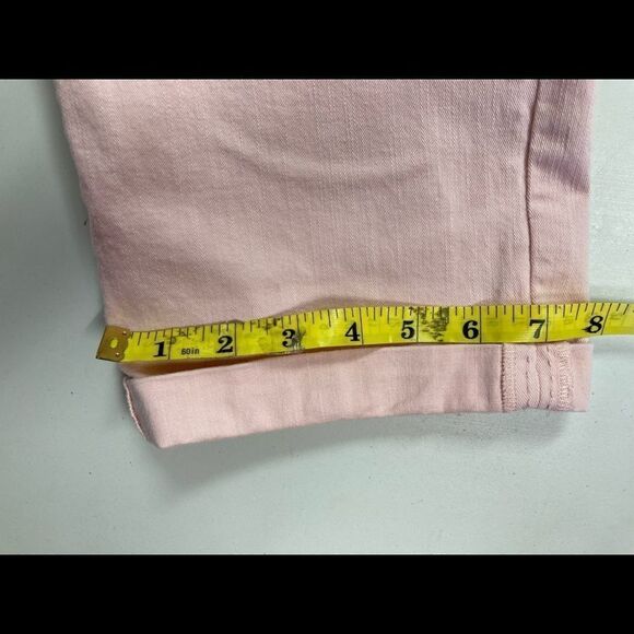 VINTAGE AMERICA BLUES, BOHO Crop, Women’s pink Jeans, Size 14,Stretchy,5 Pocket - Picture 8 of 11